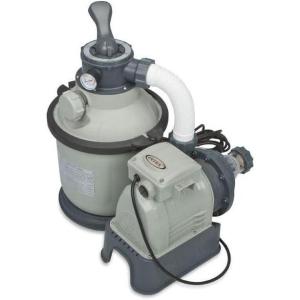 Intex Krystal Clear Sand Filter Pump for Above Ground Pools, 1200 GPH Pump Flow Rate, 110-120V with GFCI