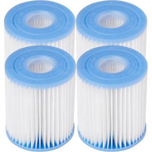 Intex Swimming Pool Easy Set Filter Cartridge Replacement – Type H (4 Pack)