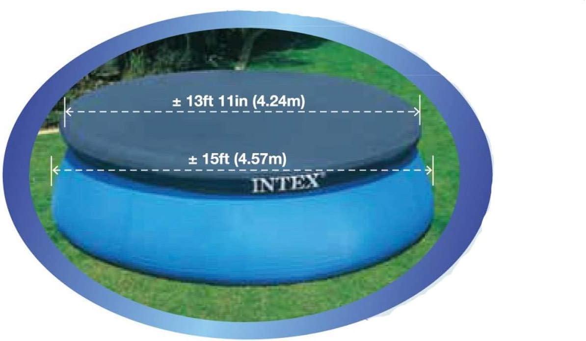 imageIntex 15x33 Inflatable Swimming Pool w Filter Pump amp 15 Pool Cover 2 Pack
