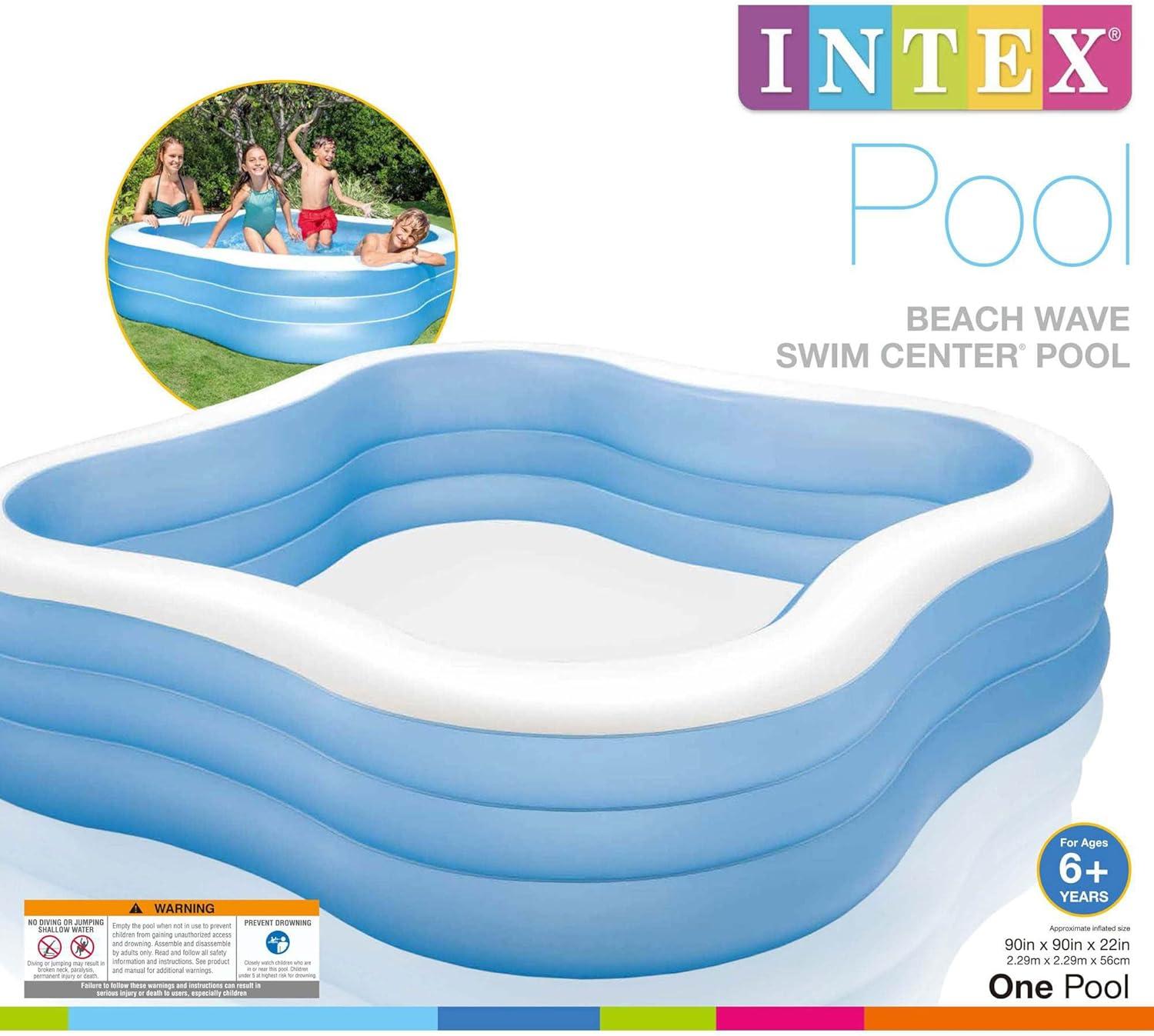 imageIntex 75ft x 75ft x 22in Swim Center Inflatable Above Ground Pool 2 Pack1 Pack