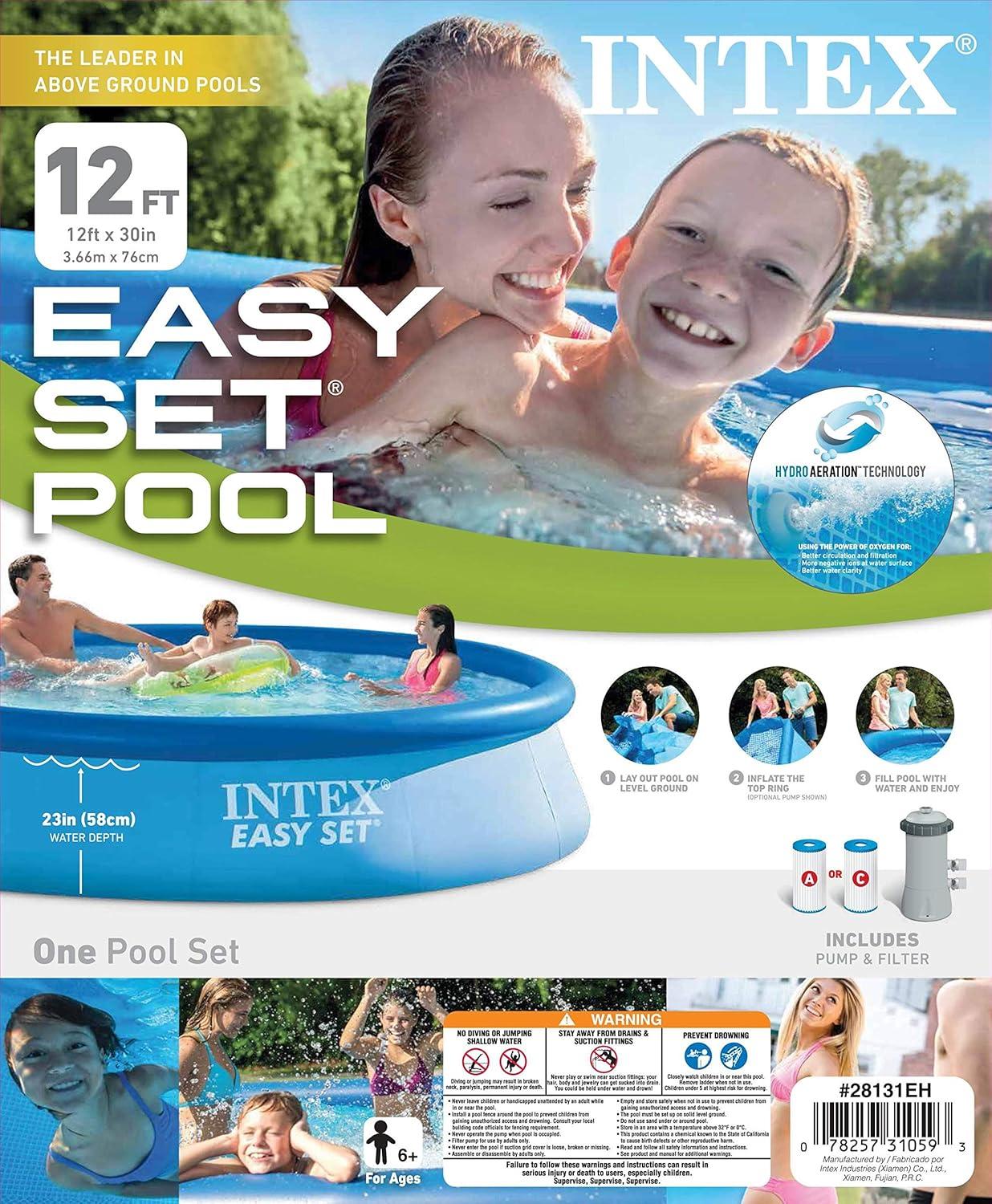 imageIntex Easy Set 12Foot by 30Inch Round Pool Set