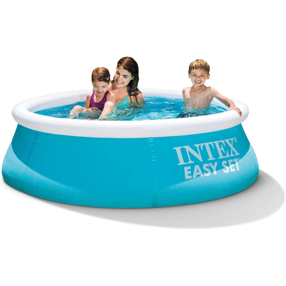 imageINTEX 28101EH Easy Set Inflatable Swimming Pool 6ft x 20in  PunctureResistant Material  Quick Inflation  232 Gallon Capacity  16in Water Depth1Pack