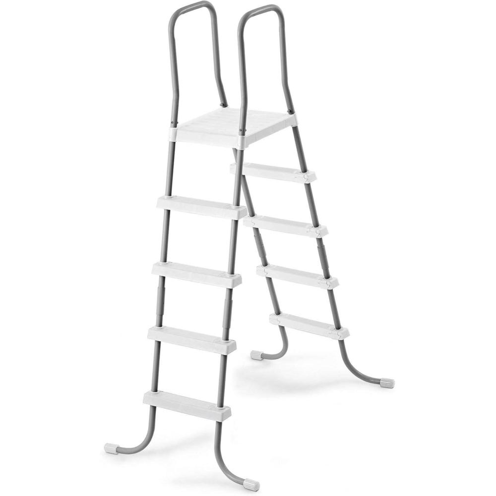 imageIntex DoubleSided Steel Pool Ladder for 52Inch Above Ground Pools 28059E