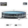 INTEX 26339EH Ultra XTR 24ft x 52in Above Ground Swimming Pool Set with Sand Filter Pump and Deluxe Automatic Vacuum Cleaner