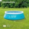 INTEX 28101EH Easy Set Inflatable Swimming Pool: 6ft x 20in – Puncture-Resistant Material – Quick Inflation – 232 Gallon Capacity – 16in Water Depth(1-Pack)