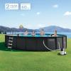 INTEX Ultra XTR Deluxe Round Above Ground Swimming Pool Set: 26ft x 52in – Includes Krystal Clear Cartridge Filter Pump – Easy to Assemble, 26345ST