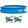 Intex 15’x33” Inflatable Swimming Pool w/ Filter Pump & 15’ Pool Cover (2 Pack)