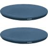 Intex 8 Foot Easy Set Cover for Above Ground Swimming Pool Vinyl Round (2 Pack)