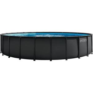 INTEX Ultra XTR Deluxe Round Above Ground Swimming Pool Set: 26ft x 52in – Includes Krystal Clear Cartridge Filter Pump – Easy to Assemble, 26345ST