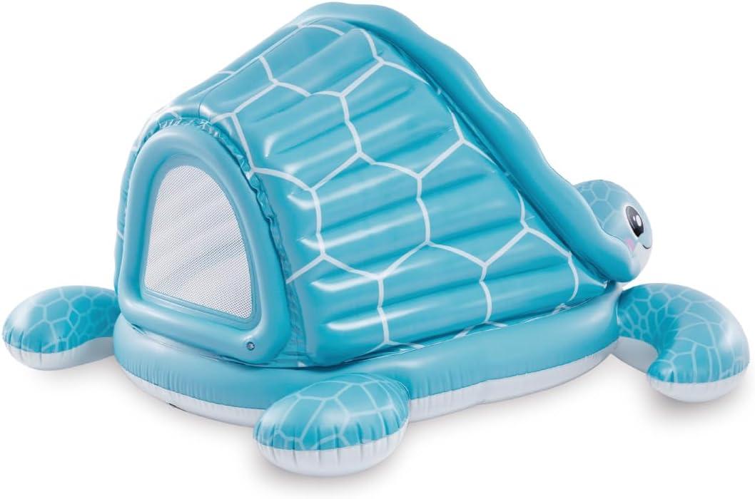 imageINTEX 57128MW Shark Play Center Inflatable Kiddie Pool 615in x 51in x 33in Ages 2Blue