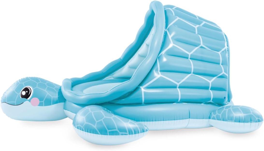 imageINTEX 57128MW Shark Play Center Inflatable Kiddie Pool 615in x 51in x 33in Ages 2Blue