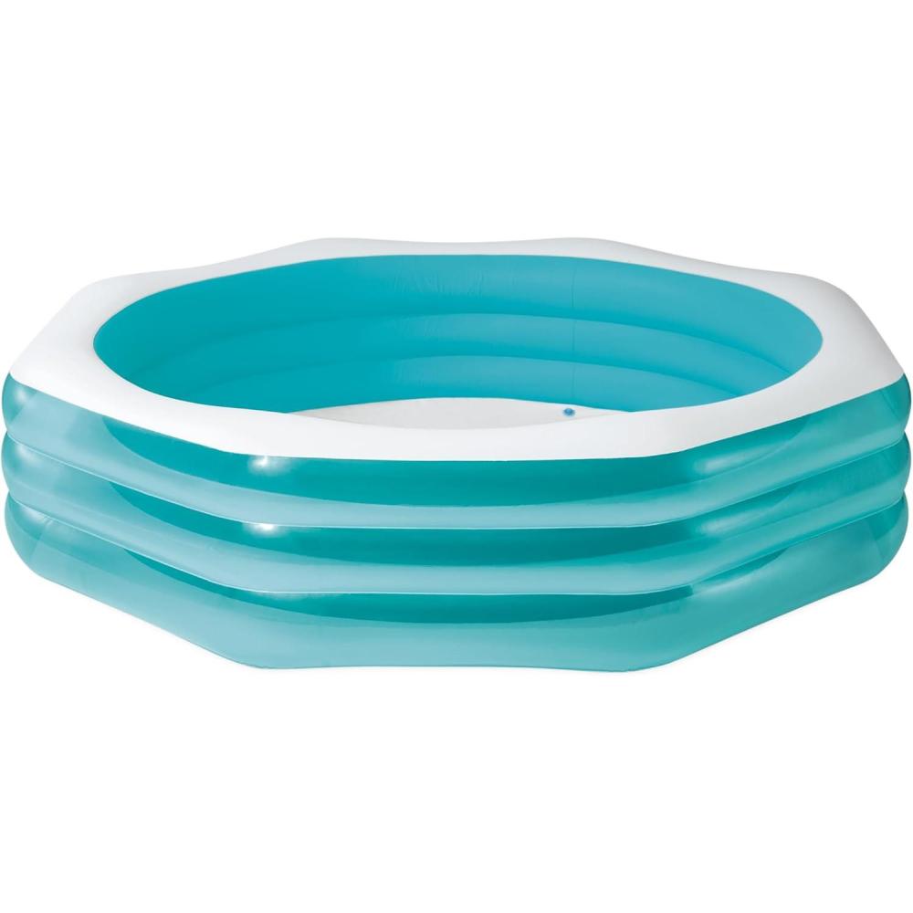imageINTEX 58492EP Swim Center Inflatable Octagonal Family Pool 262 Gallon Capacity 100 x 100 x 22 Blue