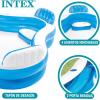 Intex 56475EP Swim Center Family Lounge Inflatable Pool, 90″ X 90″ X 26″, for Ages 3+