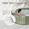 INTEX 28427EG PureSpa Bubble Massage Spa Set Outdoor Inflatable Portable Hot Tub, Includes Energy Efficient Spa Cover, Saltwater System Ready, 6 Person, 85in x 28in(4 Person)