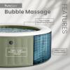 INTEX 28427EG PureSpa Bubble Massage Spa Set Outdoor Inflatable Portable Hot Tub, Includes Energy Efficient Spa Cover, Saltwater System Ready, 6 Person, 85in x 28in(4 Person)