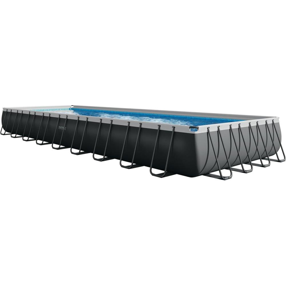 imageINTEX 26357MZ 20ft x 10ft x 52in Ultra XTR Deluxe Rectangular Above Ground Swimming Pool Set Includes 1500 GPH Sand Filter Pump SuperTough Puncture Resistant Rust Resistant Easy to Assemble36 x 18 x 52