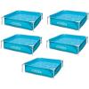 Intex Mini Frame Kiddie 4ft x 4ft x 12in Beginner Frame Swimming Pool (5 Pack)