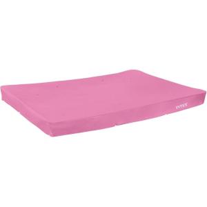 INTEX 28035E Pool Cover: For 8.5ft x 5.3ft Rectangular Metal Frame Pools – Includes Rope Tie – Drain Holes – 12in Overhang – Snug Fit