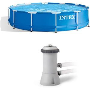 Intex 12Ft x 30In Swimming Pool 530 GPH Pool Cartridge Filter Pump