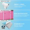 INTEX Above-Ground Swimming Pool, Rectangular Frame 8.5ft x 5.3ft x 26in Outdoor Backyard Pool – Quick and Easy Set Up – for Ages 6 and Up, Pink(8′ x 30″)