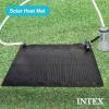 Intex 47’x47′ Solar Pool Water Heater Mat for 8,000 Gallon Above Ground Swimming Pool with Hose Attachment 2 Adaptors and Bypass Valve, Black (3-Pack)