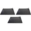 Intex 47’x47′ Solar Pool Water Heater Mat for 8,000 Gallon Above Ground Swimming Pool with Hose Attachment 2 Adaptors and Bypass Valve, Black (3-Pack)