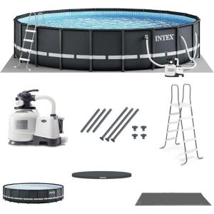 INTEX Above Ground Swimming Pool Set, Ultra XTR 26ft x 52in with Sand Filter Pump – Round Frame – Heavy-Duty Outdoor Pool for Home, Backyard, and Patio