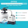 Intex 26679EG Krystal Clear 2650 GPH Sand Filter Pump for Above Ground Pools Bundled with OptiFlow 3 Pack Premium Pure Silica Filter Sand, 50 lb Bags(1 600 GPH)
