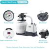 Intex 26679EG Krystal Clear 2650 GPH Sand Filter Pump for Above Ground Pools Bundled with OptiFlow 3 Pack Premium Pure Silica Filter Sand, 50 lb Bags(1 600 GPH)