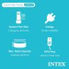 Intex 26679EG Krystal Clear 2650 GPH Sand Filter Pump for Above Ground Pools Bundled with OptiFlow 3 Pack Premium Pure Silica Filter Sand, 50 lb Bags(2 150 GPH)