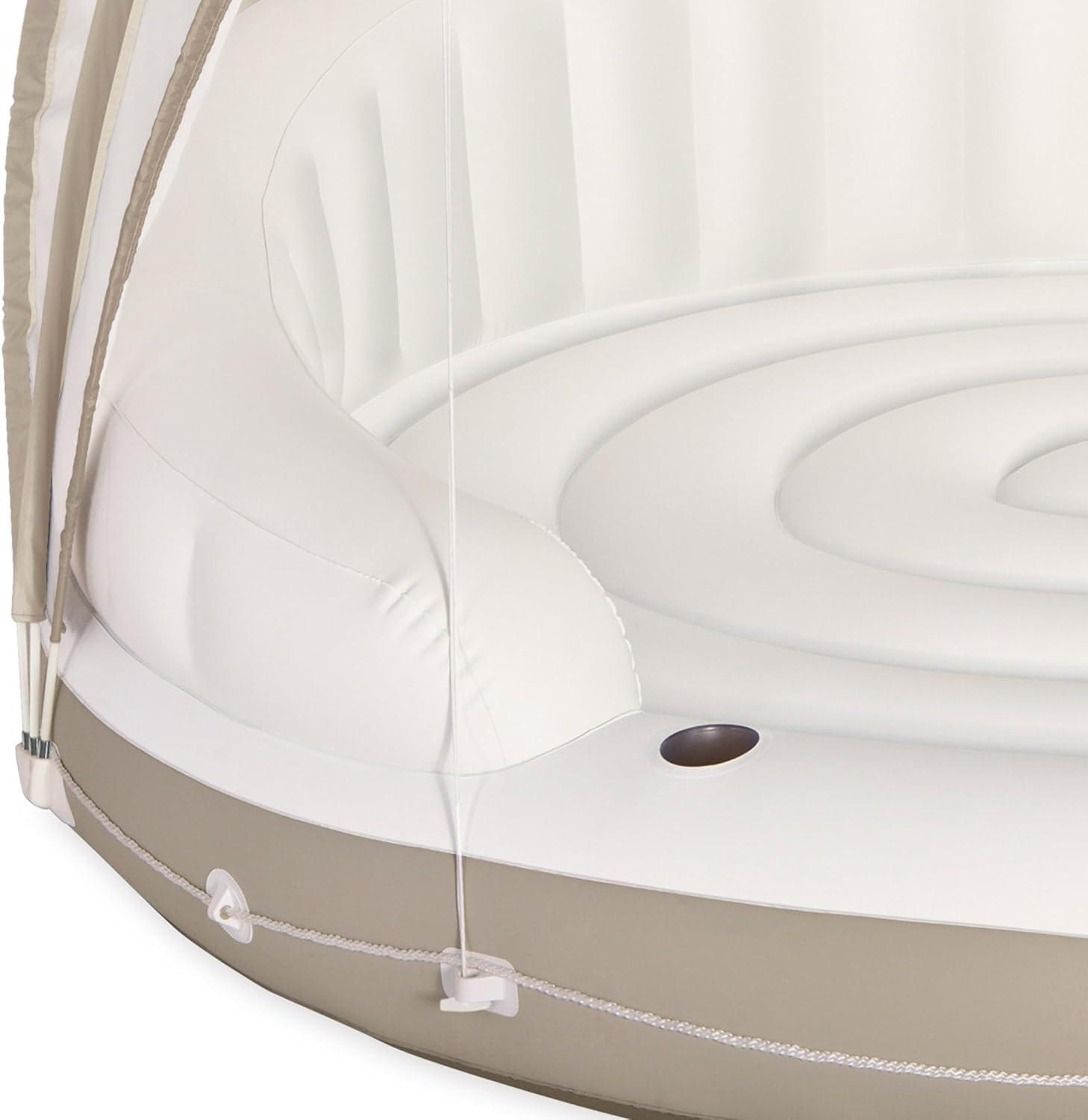 imageIntex 58292EP Canopy Island Inflatable Pool Float Comfortable Lounge Surface Builtin Cup Holders Detachable Sunshade 440lb Max Weight Capacity 785 x 59