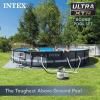 INTEX 26333EH Ultra XTR 20ft x 48in Above Ground Swimming Pool Set with Sand Filter Pump and Deluxe Automatic Vacuum Cleaner
