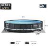INTEX 26333EH Ultra XTR 20ft x 48in Above Ground Swimming Pool Set with Sand Filter Pump and Deluxe Automatic Vacuum Cleaner