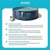 INTEX 28825EH 16ft X 52in UltraLuxe Premium Swimming Pool Set with Dual Sand Filter Pump and Saltwater System, Pool Ladder, Skimmer, Pool Tray, Pool Cover, Water Analyzer, T-Joint LED Solar Light(18′ x 52″)