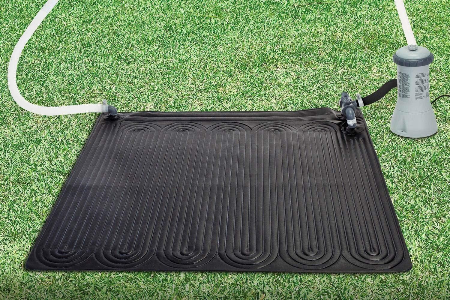 imageIntex 28685E Above Ground Swimming Pool Water Heater Solar Mat Black 6 Pack