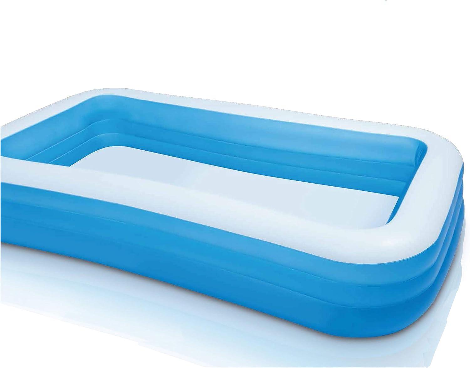 imageIntex 58484EP Swim Center Inflatable Family Pool 277 Gallon Capacity 120 x 72 x 22 Blue 2 Pack