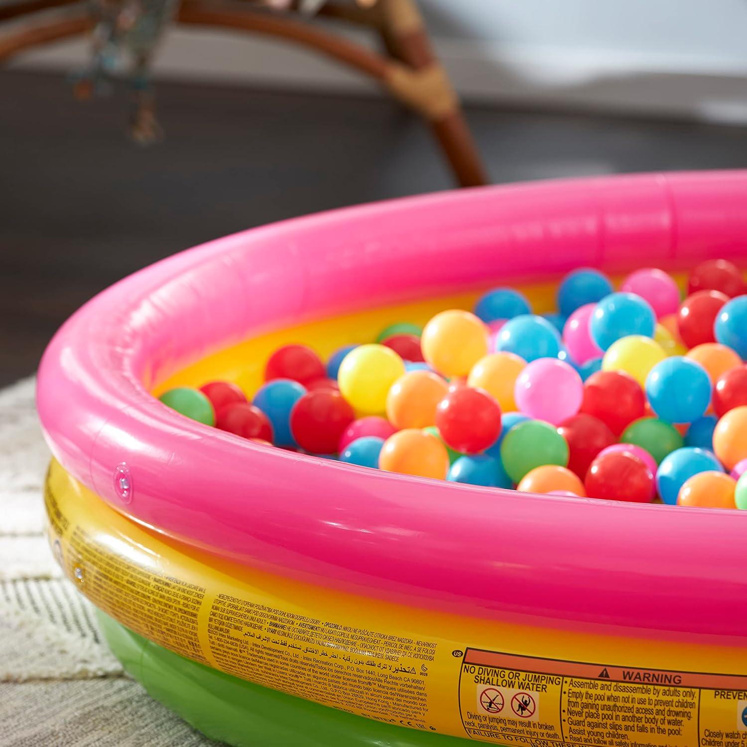 imageIntex Kiddie Pool Kids Summer Sunset Glow Design 58 x 13
