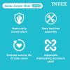 Intex Heavy Duty Solar Above Ground Pool Cover Reel Aluminum Adjustable with Locking Mechanism for Rectangle Frame Pool, Cover Not Included(Single)