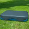 The Wet Set; Rectangular Pool Cover Fits 103 in x 69 in (262 cm x 175 cm) or 120 in x 72 in (305 cm x183 cm) 20 in (51 cm) overhang with rope ties