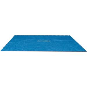 Intex Solar Pool Cover for 18′ x 9′ Rectangular Frame Outdoor Swimming Pools with Carrying Storage Bag, (Pool Cover Only), Blue(Solar Cover)