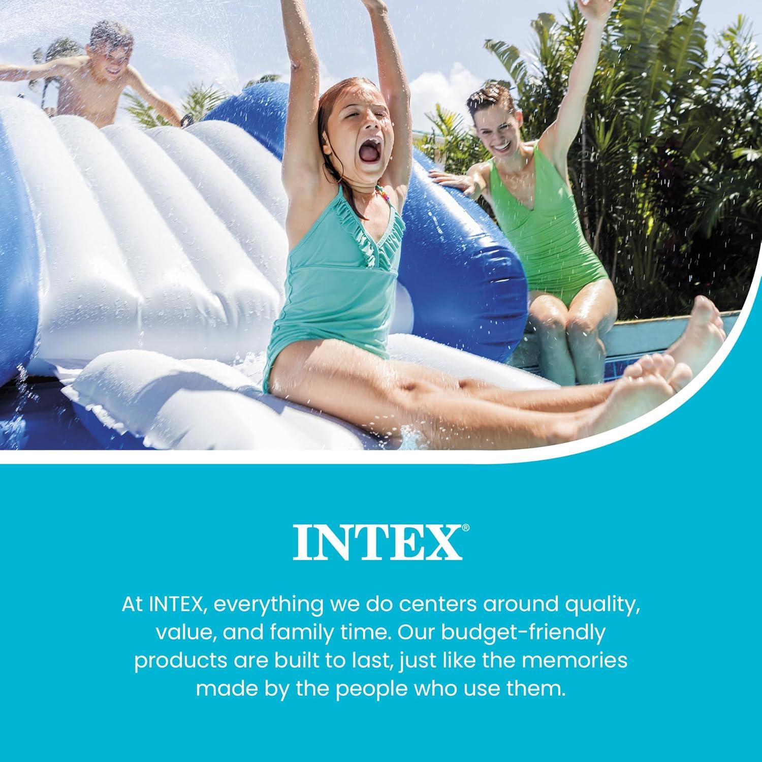 imageIntex 2Pack Water Slide with Builtin Sprayers Kool Splash Inflatable Play Center Swimming Pool Slide for Kids and Adults Age 6 and Up