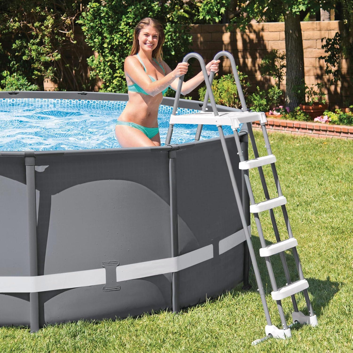 imageIntex Deluxe Pool Ladder with Removable StepsPreformed