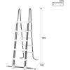 Intex Deluxe Pool Ladder with Removable Steps(Pre-formed)