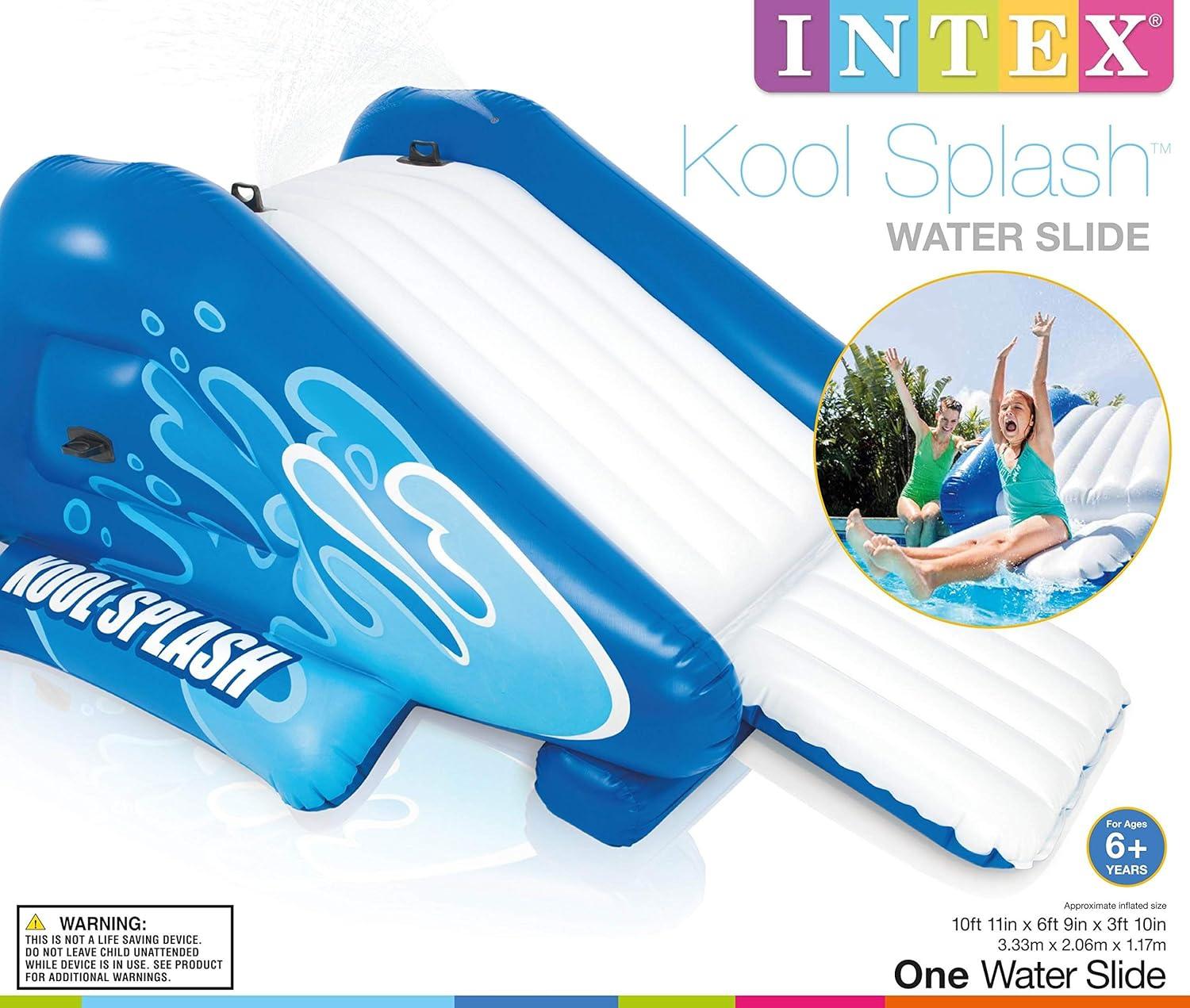 imageINTEX 3 Pack 58849EP Kool Splash Vinyl Inflatable Play Center Swimming Pool Water Slide with Built in Sprayers for Kids and Adults Age 6 and Up3