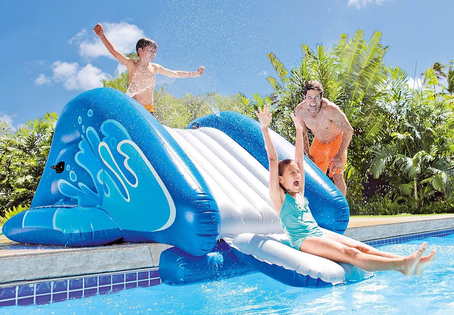 imageINTEX 3 Pack 58849EP Kool Splash Vinyl Inflatable Play Center Swimming Pool Water Slide with Built in Sprayers for Kids and Adults Age 6 and Up3