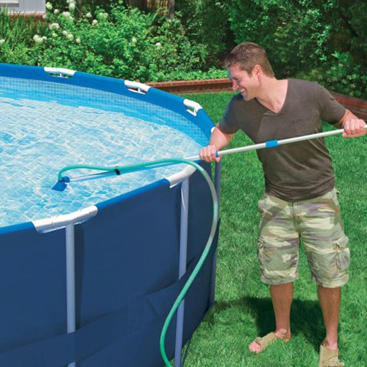 imageIntex Above Ground Steel Frame Pool Ladder amp Intex Cleaning Maintenance Pool Kit