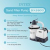 Intex 2800 GPH Above Ground Pool Sand Filter Pump Bundled with Threaded Hose Adapter (Pair)