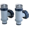 Intex Above Ground Plunger Valves with Gaskets & Nuts + Hose Adapters (2 Each)