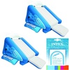 Intex Kool Splash Durable Vinyl Inflatable Play Center Swimming Pool Water Slide with Built in Sprayers for Kids and Adults, Age 6 and Up, Blue