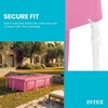 INTEX 28027E Pool Cover: for 7ft x 5ft Rectangular Metal Frame Pools – Includes Rope Tie – Drain Holes – 12in Overhang – Snug Fit
